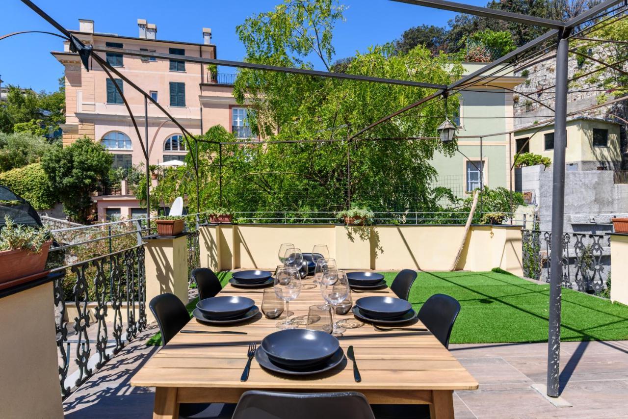 Esclusivo 130 Mq + Terrazzo Via San Vincenzo Apartment Genoa Bagian luar foto