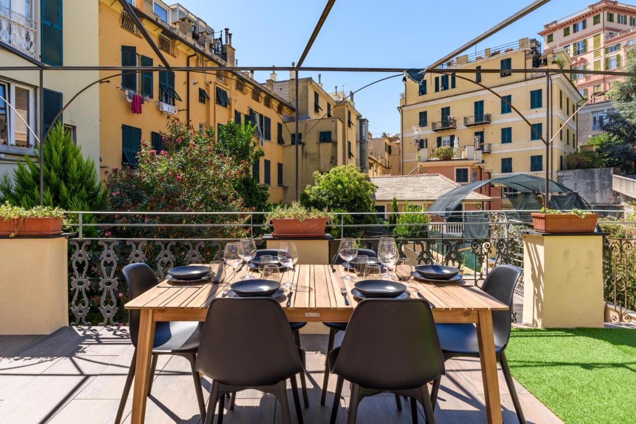 Esclusivo 130 Mq + Terrazzo Via San Vincenzo Apartment Genoa Bagian luar foto